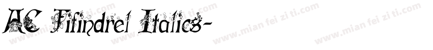 AC Fifindrel Italics字体转换